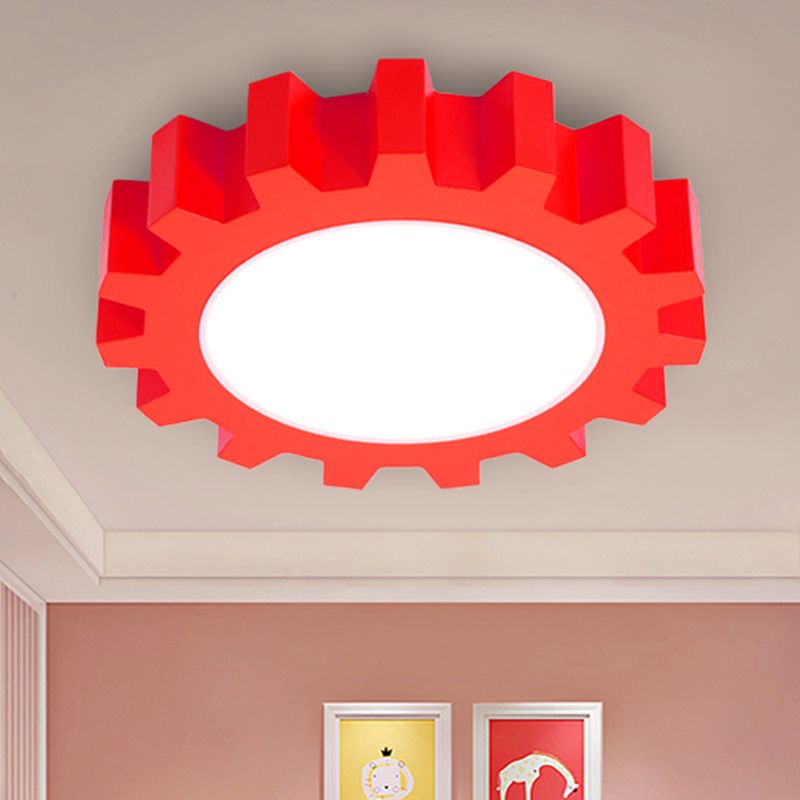 Metal Gear Ceiling Mount Light Cartoon LED Ceiling Light for Kindergarten