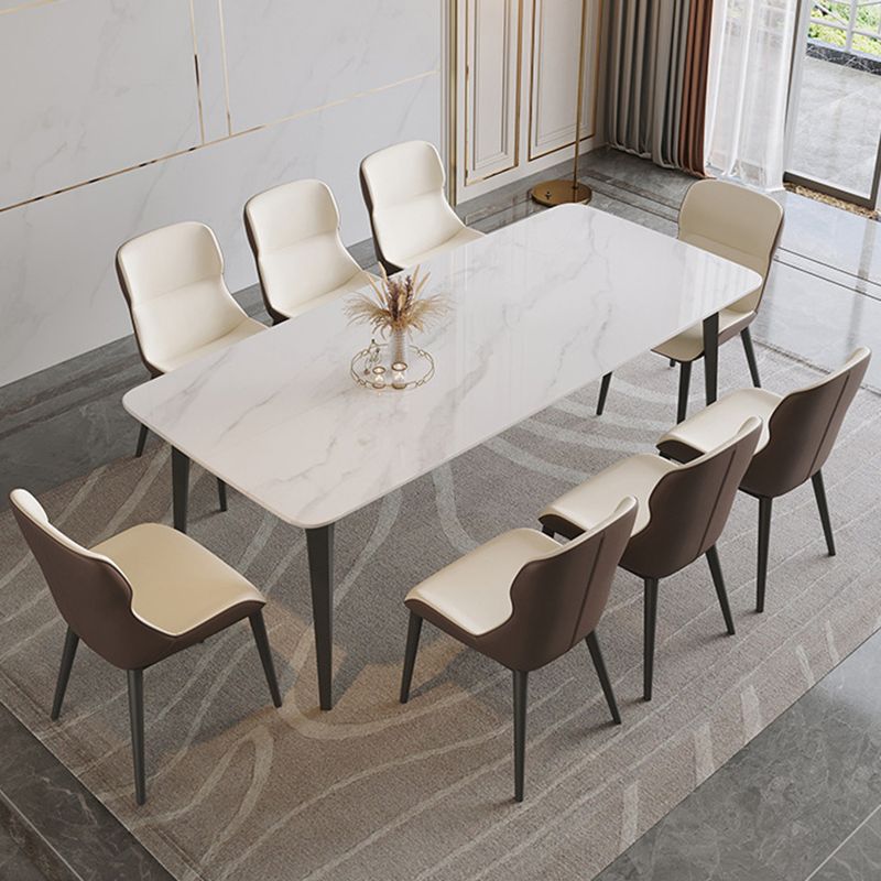 Rectangle Sintered Stone Dining Table Modern Dining Table for Kitchen