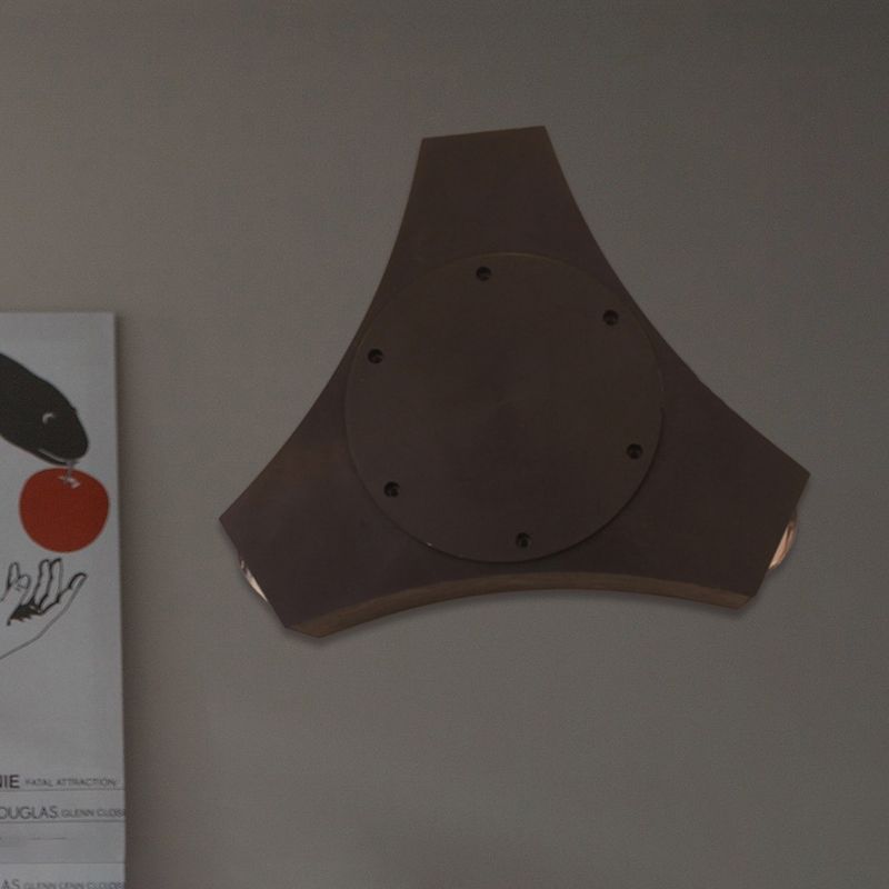 3/4 Luces Corredor Luz de pared Donce con tono metálico geométrico Lámpara de pared de acabado negro