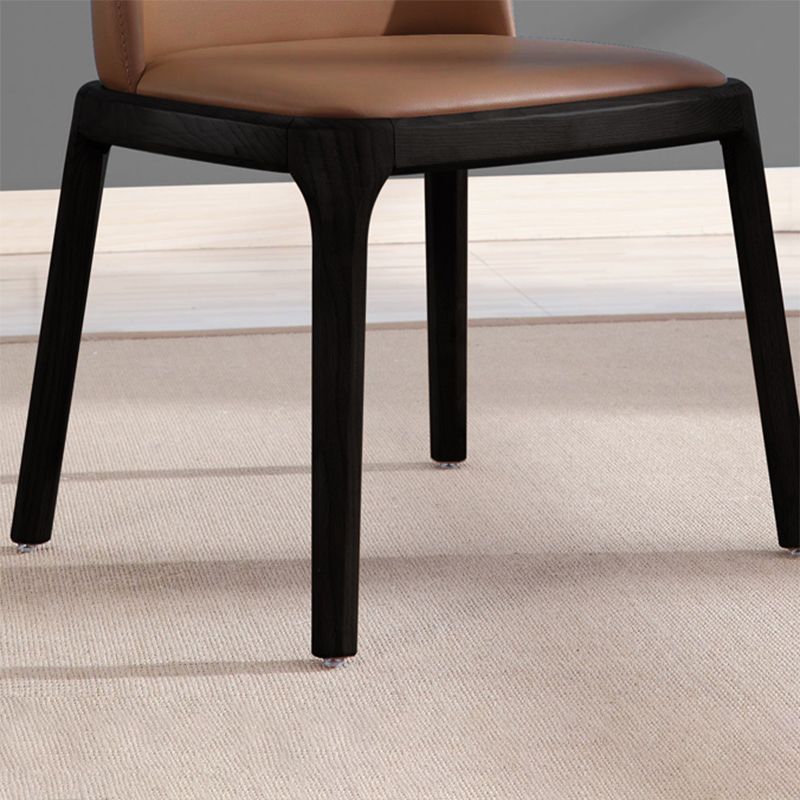 Industrial Dining Side Chair Upholstered Dining Accent Chair