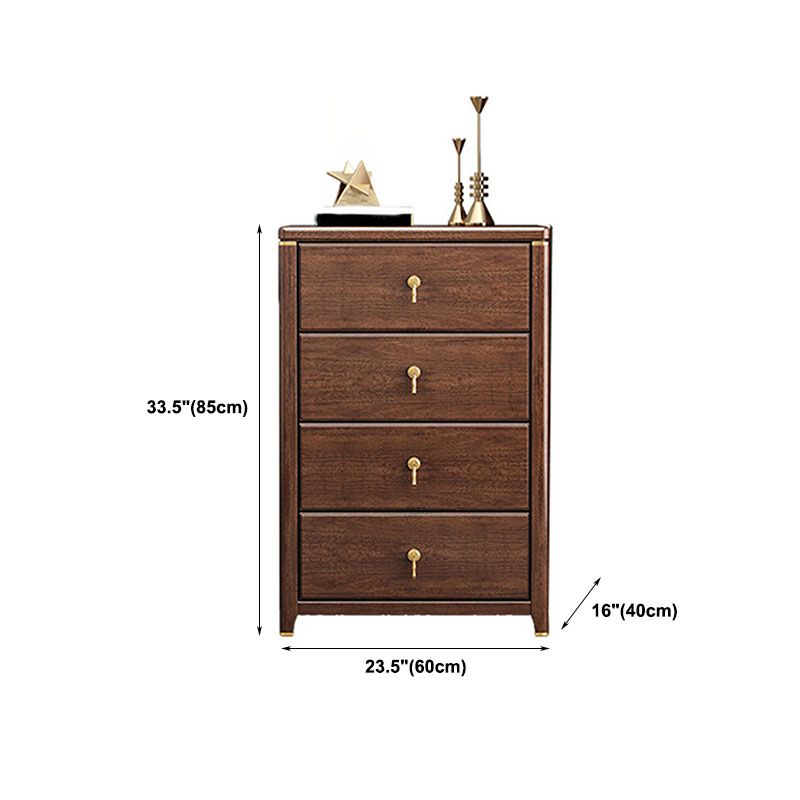 15.6-inch American Traditional Dresser Solid Wood Storage Chest Dresser