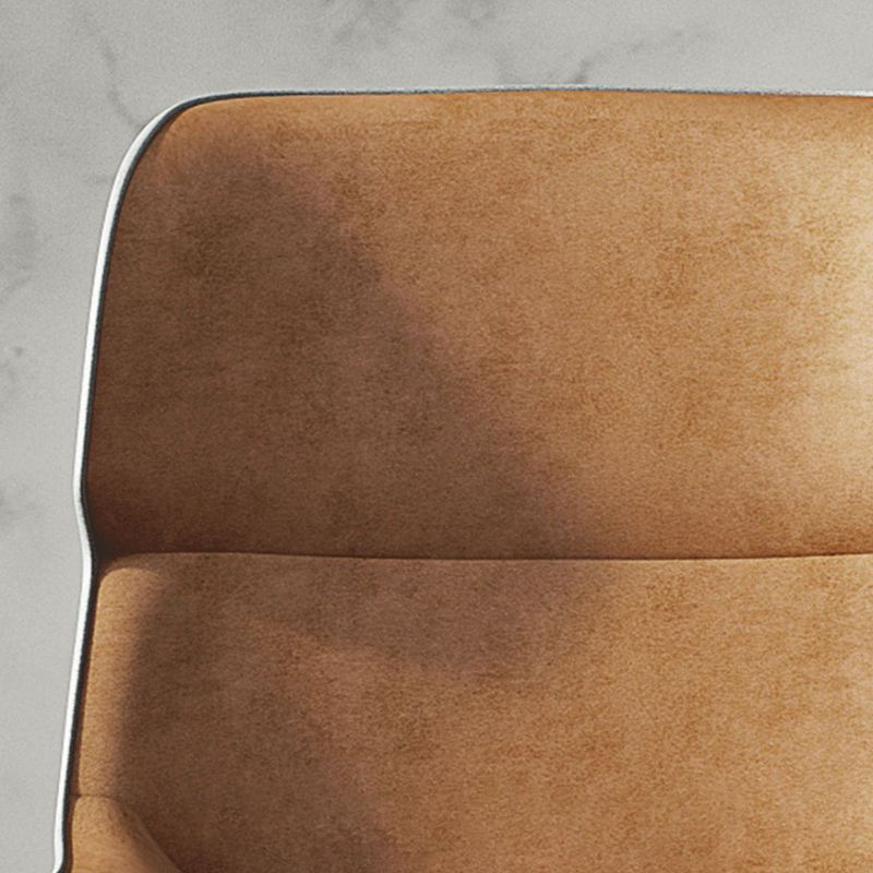 Glam Style Parsons Side Chair Metal Base Indoor Dining Chair