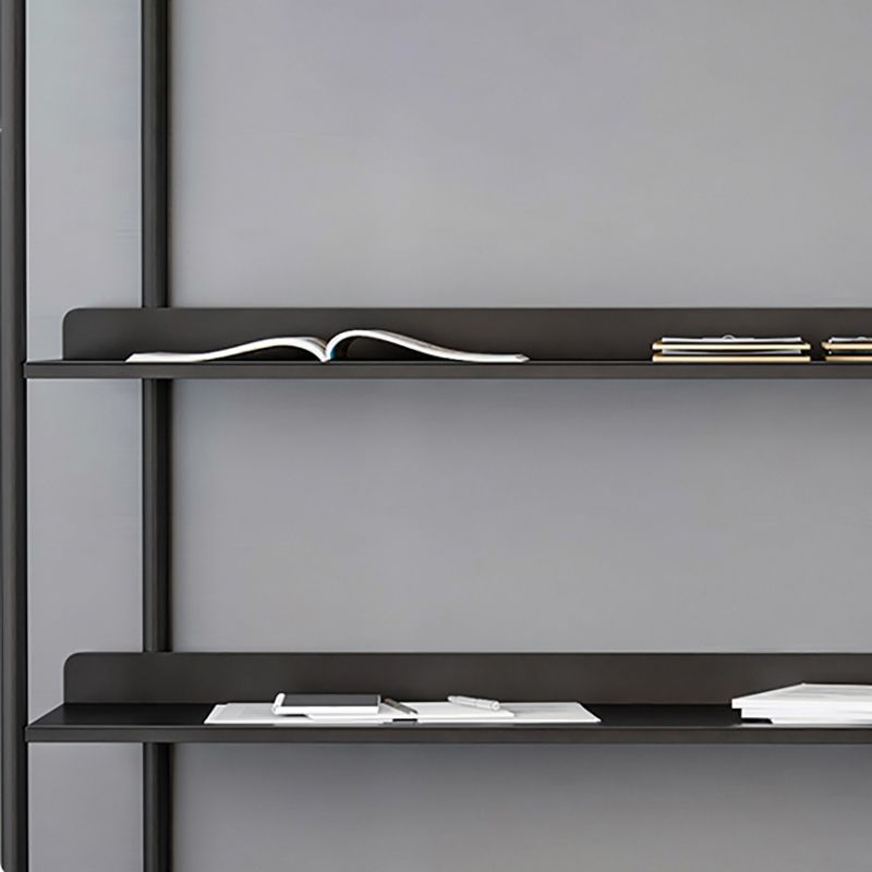 12.6" W Glam Shelf Bookcase Antique Finish Etagere Metal Bookshelf