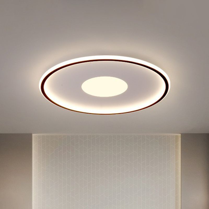 Acrylic Extra-Thin Round LED Flush Mount Modern Flushmount Ceiling Light for Living Room