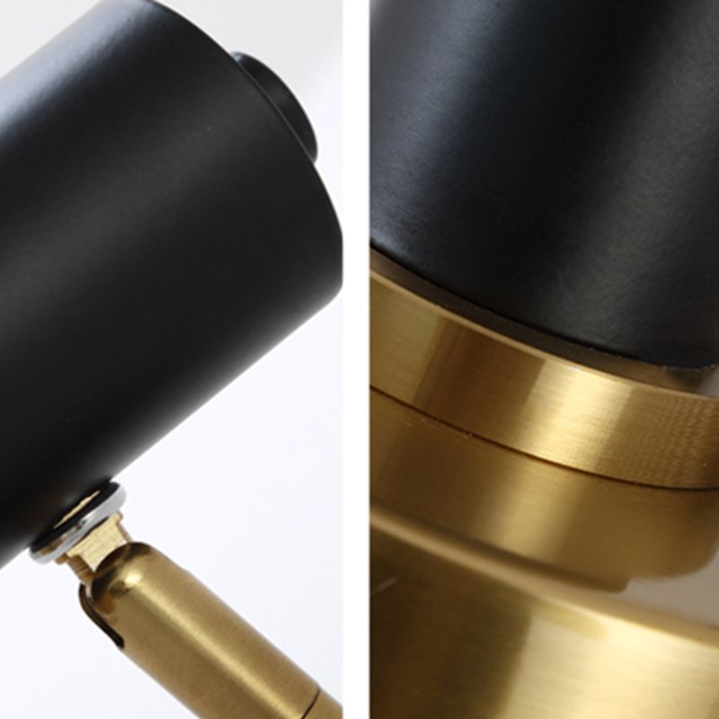 Illuminazione a parete cilindrica illuminazione in stile moderno in metallo fullpy per camera da letto