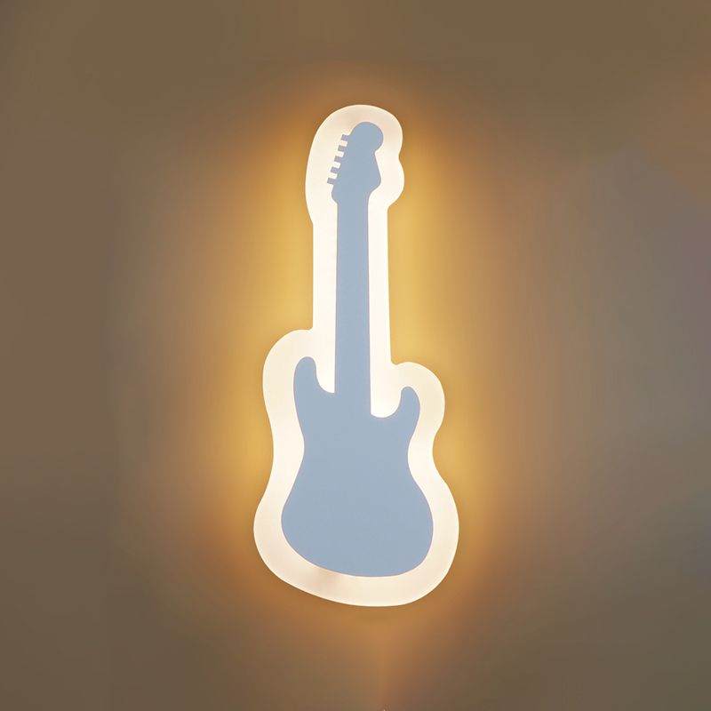 Metalen SCONCE LICHT CARToon -vormige wandbevestiging Lichtbeveiliging voor slaapkamerfoyer