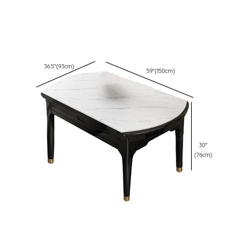 Contemporary Dining Room Table Solid Wood 4 Legs Dining Site Table