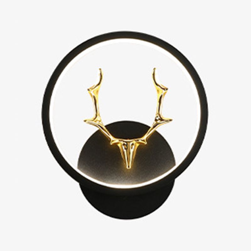 Application murale noire moderniste LED simple LED simple Mur Mur