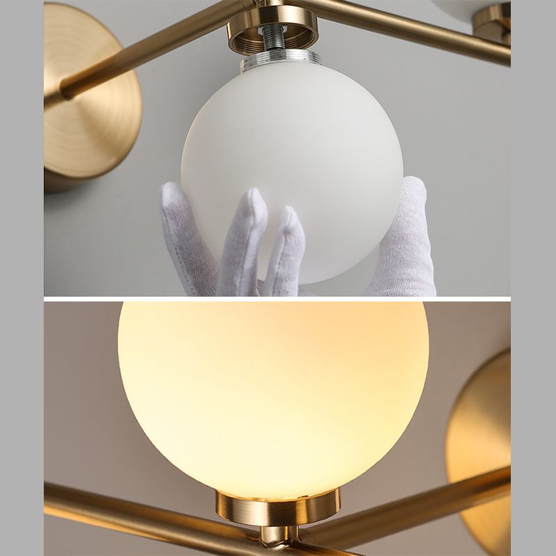 Nordic Modern Metal Wall Mounted Lighting Gold Wall Sconce for Bedroom