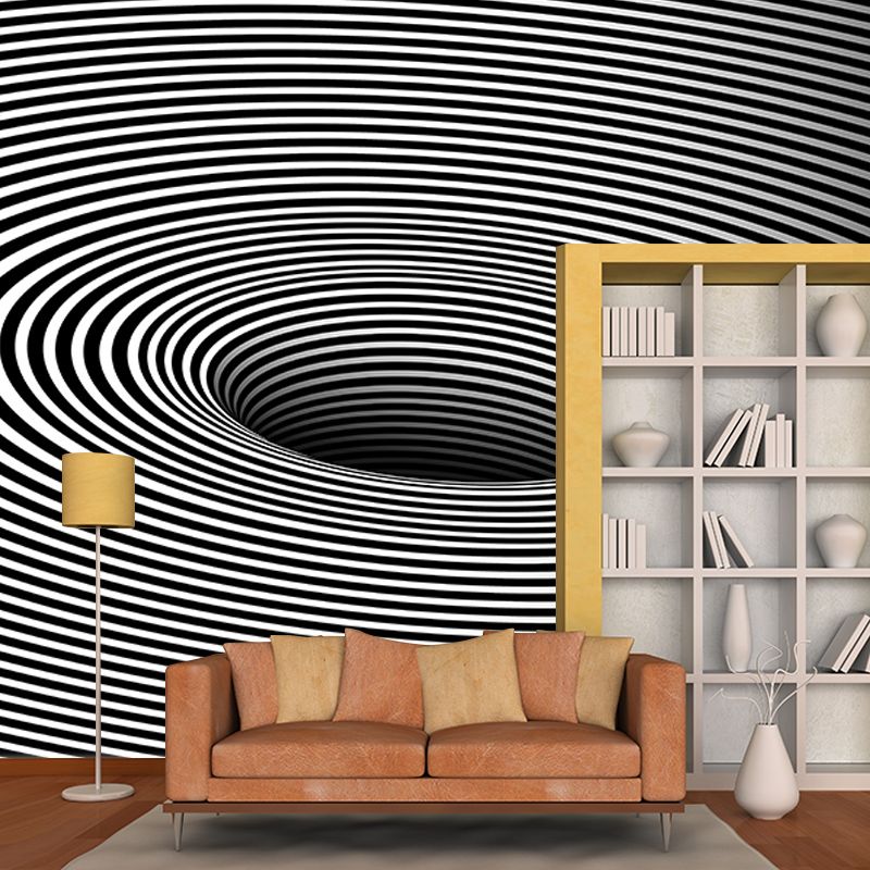 Abstract Mural Wallpaper Illustration Contemporary Stain-Proof Wall Art