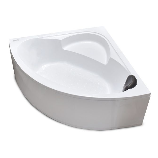 Modern Corner Soaking Bathtub Antique Finish Back to Wall Bath Tub
