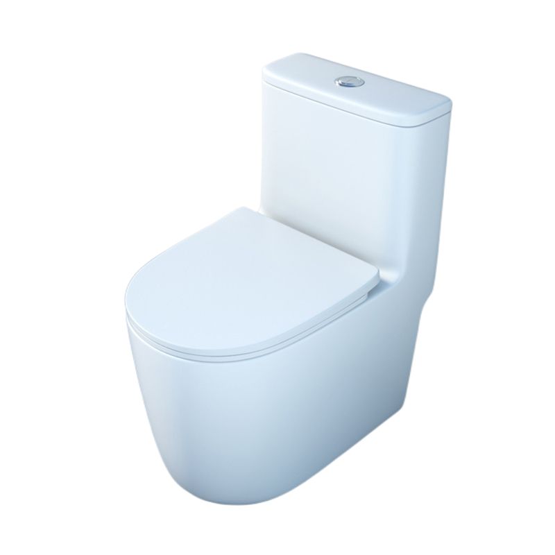 Modern Floor Mounted Toilet One Piece Flush Toilet with Toilet Seat