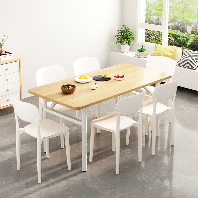 Nordic Backrest Stackable Acrylic Chair with Acrylic Legs for Dining Room