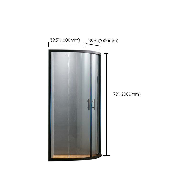 Aluminum Alloy Tempered Glass Shower Door Simple Shower Screen