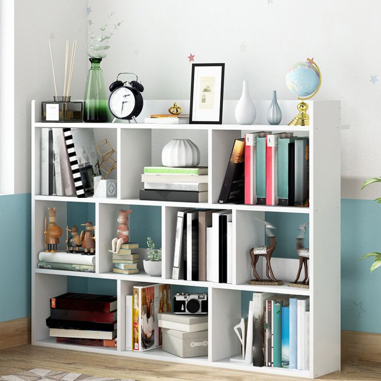 Wooden Bookcase Modern Style Minimalist Home Office Bookshelf