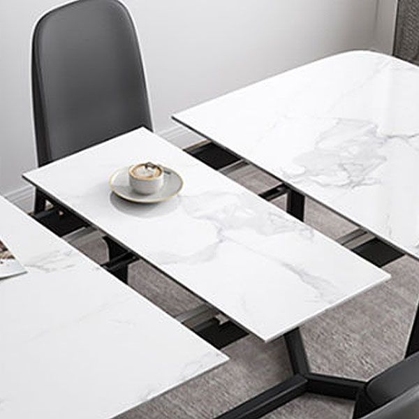 Modern 1/3/4 Pieces Scalable Dinette Set with Sintered Stone Ash Wood Dining Table Set