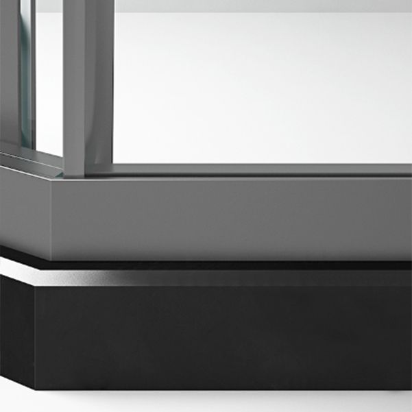 Double Sliding Glass Shower Door Stainless Steel Narrow Frame Shower Screen