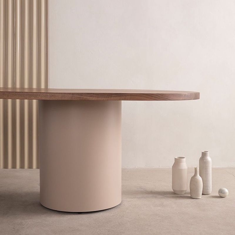 Modern & Contemporary Executive Desk Oval Wooden Office Desk