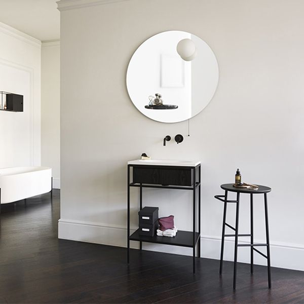 Contemporary Round Bar Stool Wooden Counter Bar Stool with Metal Legs