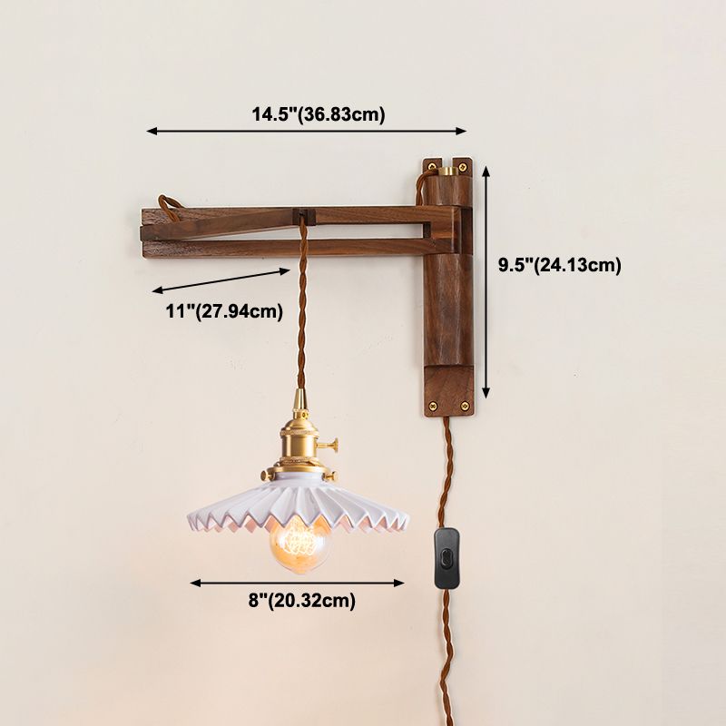 1 appliques murales géométriques légères lampes murales en bois de style moderne