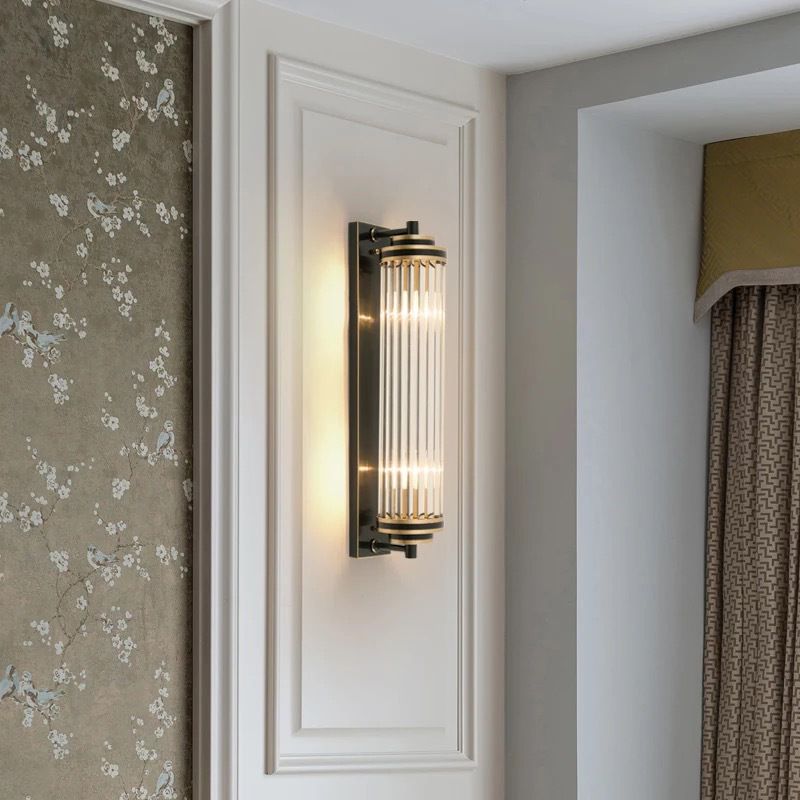 Cylinder Shape Metal Wall Light Modern Style Wall Light Sconce for Living Room