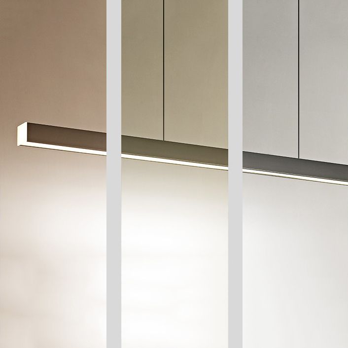 Modern Copper Island Lighting Fixtures Linear 1-Light Restaurant LED Suspension Lamp