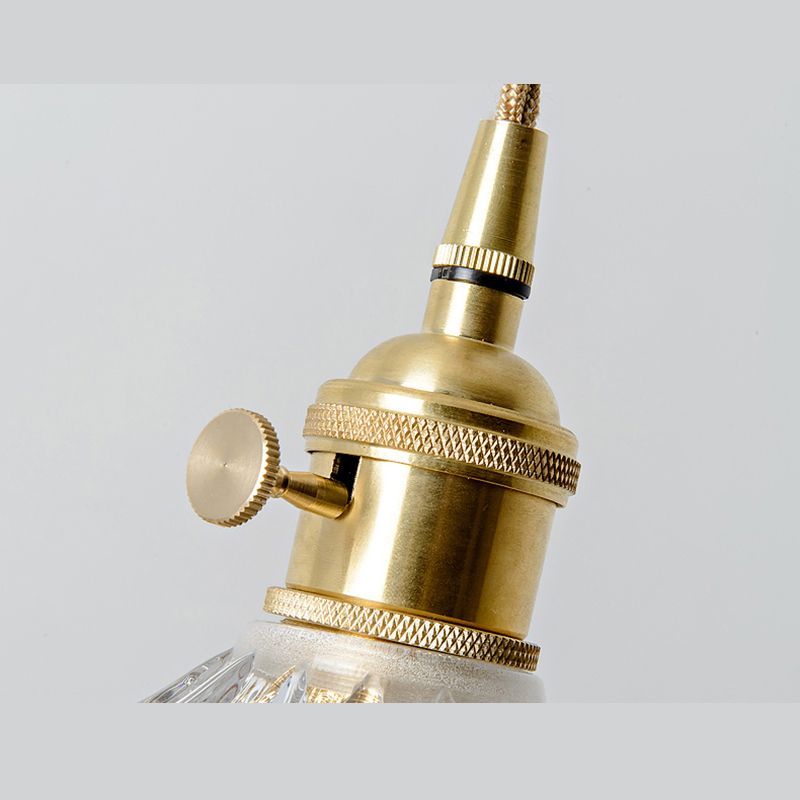 3 Lights Multi Light Pendant Modern Simple Prismatic Glass Hanging Light for Restaurant