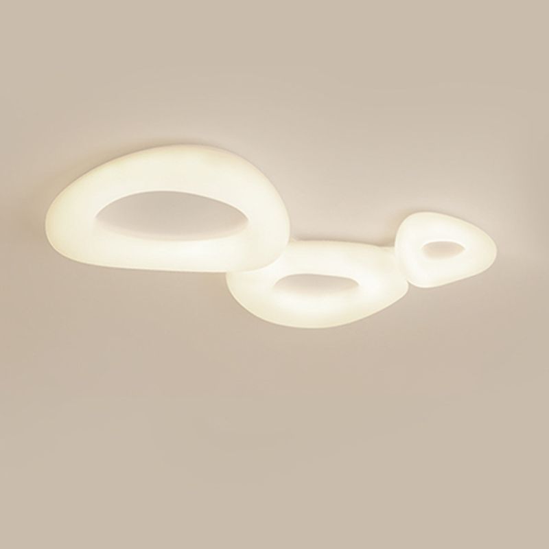 LED Flush Mount Lighting Modernism White Ceiling Light for Foyer Bedroom