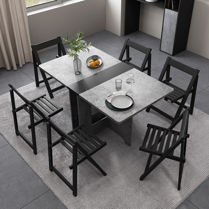 Mesa de comedor de pedestal de comedor moderno de mediados de siglo para la cena de cocina en casa