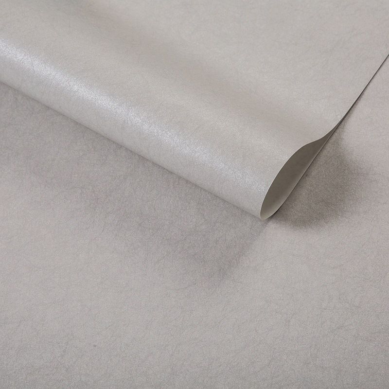 Pure Color Pattern Wallpaper Roll Modern Stain Resistant Bedroom Wall Covering, 54.2-sq ft