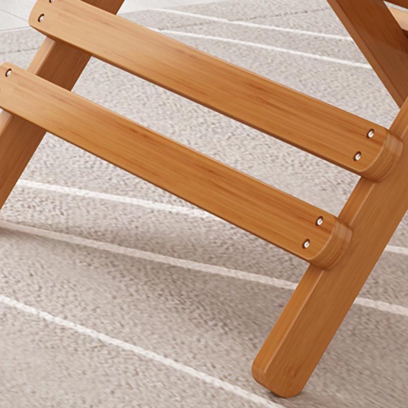 Modern Bamboo Pedestal Dining Table Natural Folding Table for Restaurant