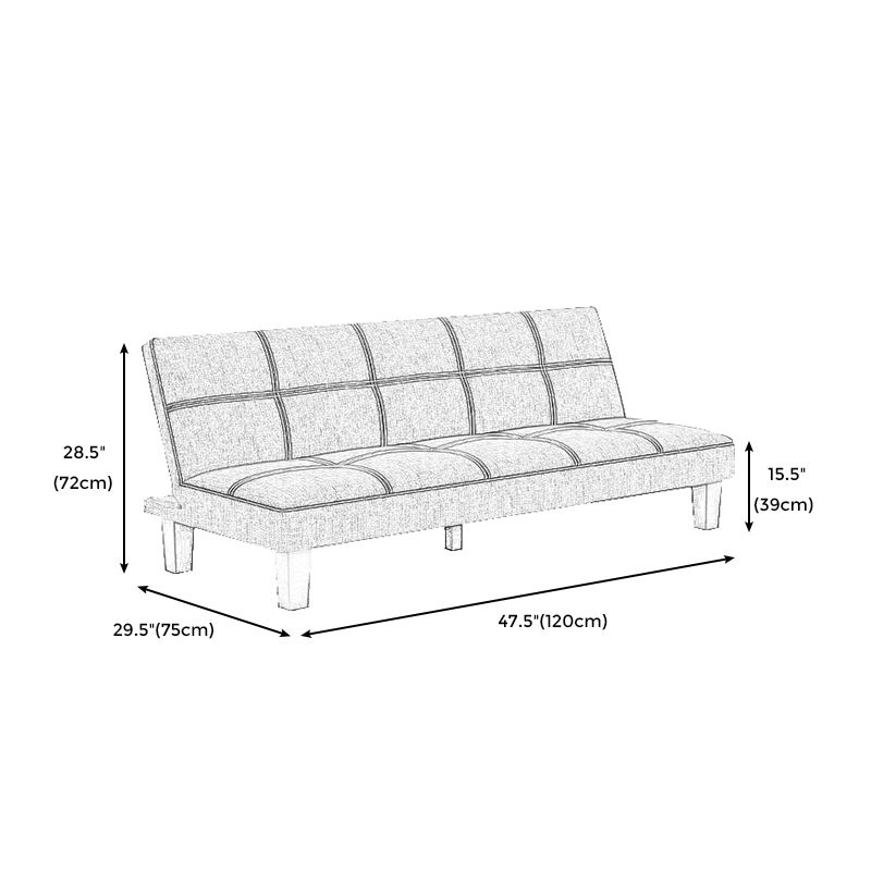 Velvet de Spedinger escandinavo/Sofá de tela 47.24 "/64.96" /70.08 "Cama de sofá sin brazo ancho