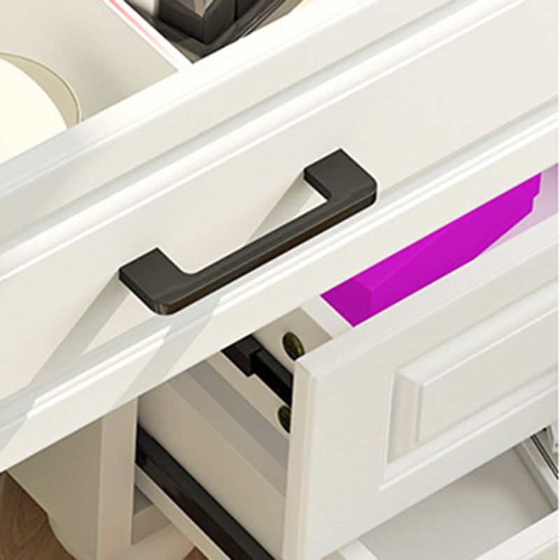 White Mirrored Vanity Bedroom Make-up Vanity 3-Piece Table Set