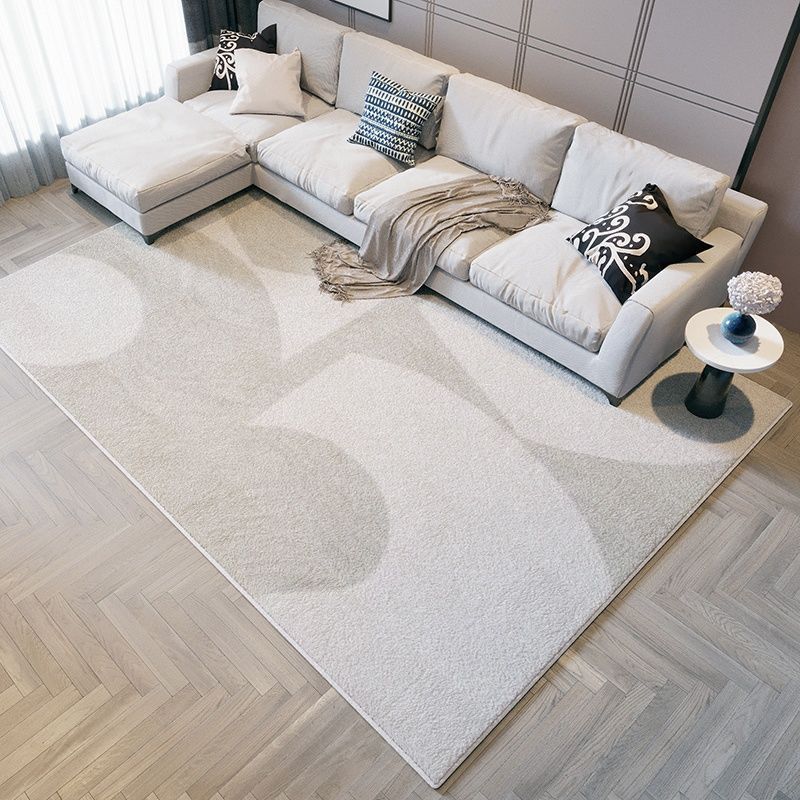 Modern Color Block Area Carpet Polyester Rug Stain Resistant Indoor Carpet for Living Room