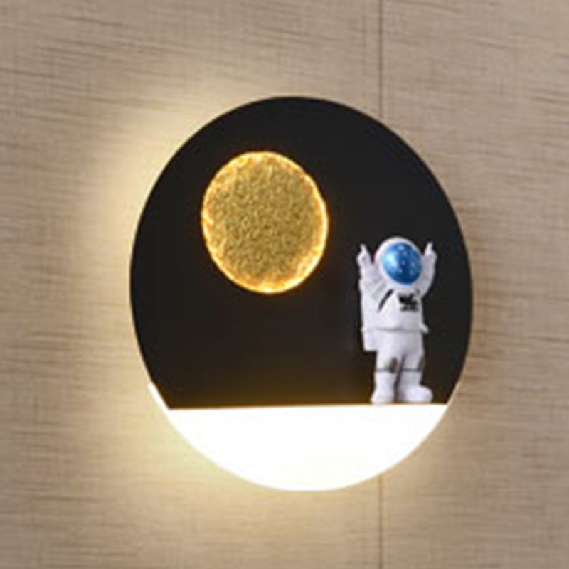 Metal Geometric Wall Lighting Kid 1-Light Wall Mount Light Fixture (Decoration Included)