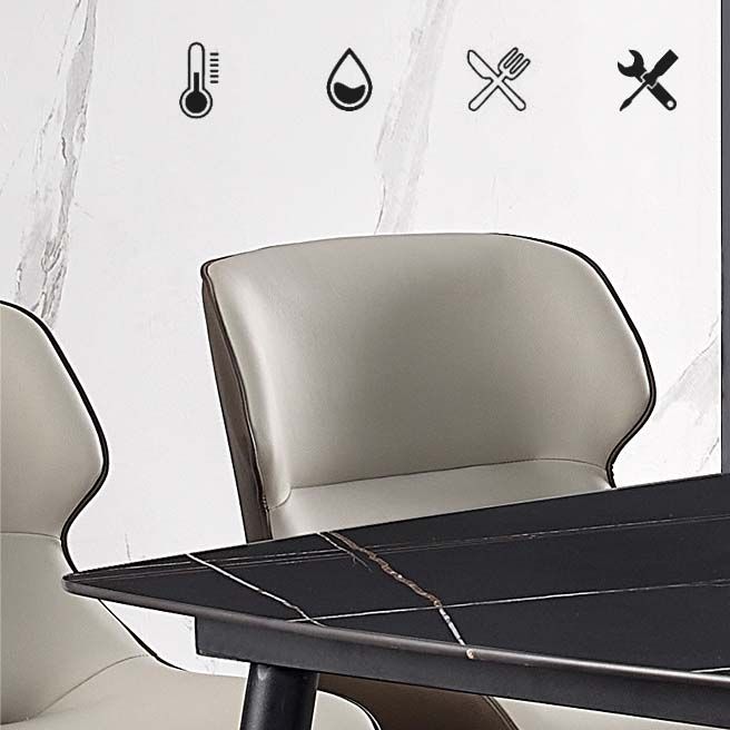 Faux Leather Kitchen Dining Side Chairs Wingback Side Chairs