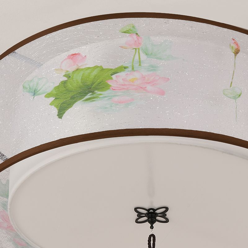 Contemporary Style Geometry Ceiling Fixtures Fabric Ceiling Mounted Lights