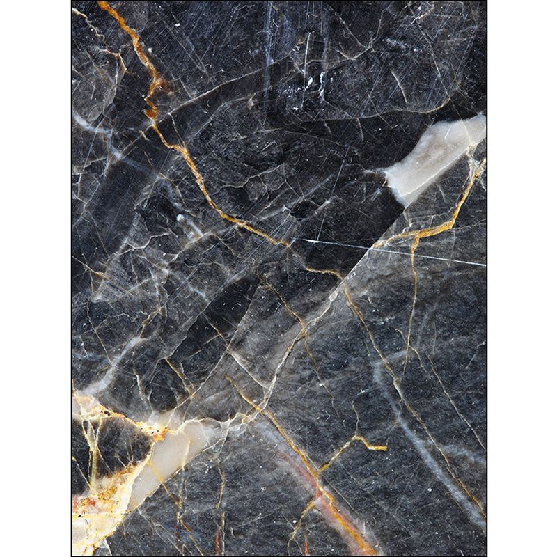 Funky Marble Surface Print Rug Black Nordic Rug Polyester Washable Non-Slip Backing Area Rug for Living Room