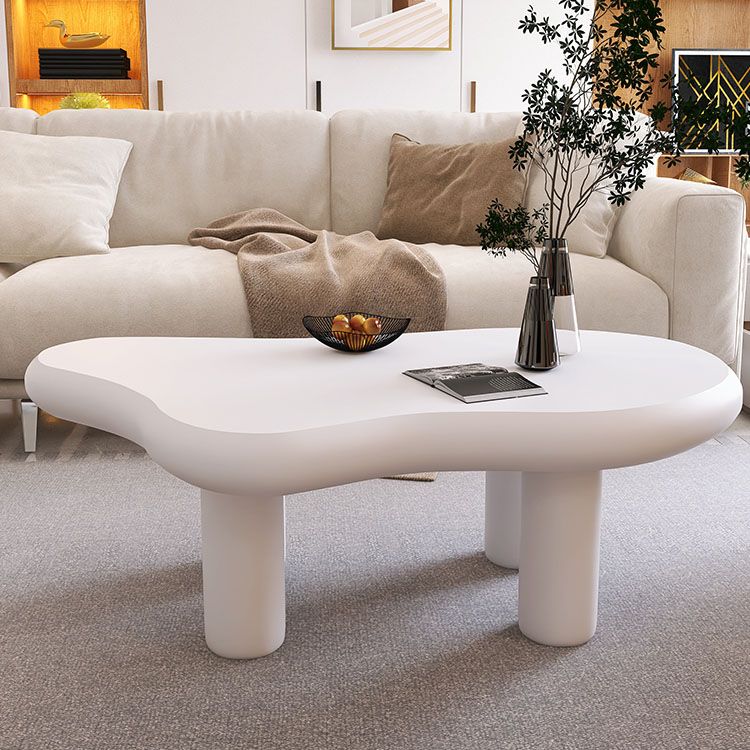 4 Legs Coffee Table Wood Geometric Coffee Coffee or End Table