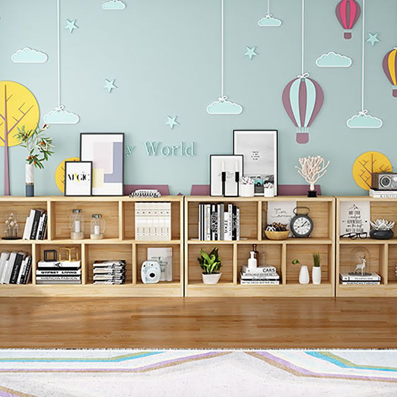 Contemporary Wood Bookcase Standard Bookshelf for Home Office 9.4" Wide