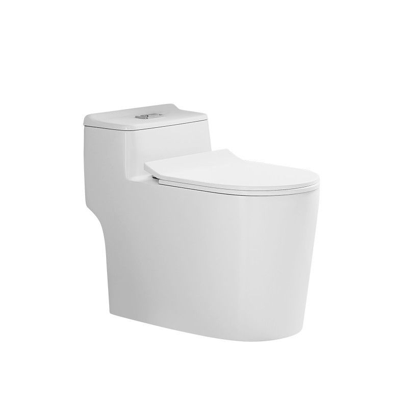 Modern 1 Piece Flush Toilet Floor Mounted White Toilet Bowl for Bathroom