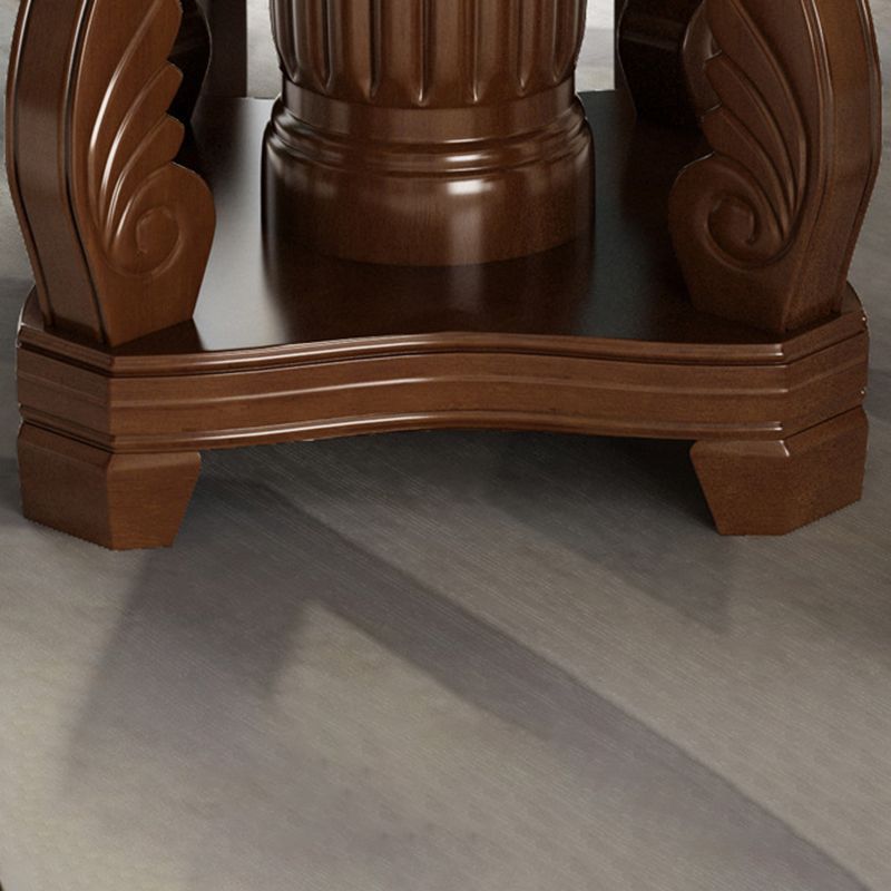 Round Solid Wood Dining Table Tradition Dining Table for Kitchen