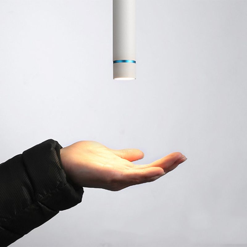 Minimalist Stick Shaped LED Downlight Aluminum Dining Room Suspension Pendant Light