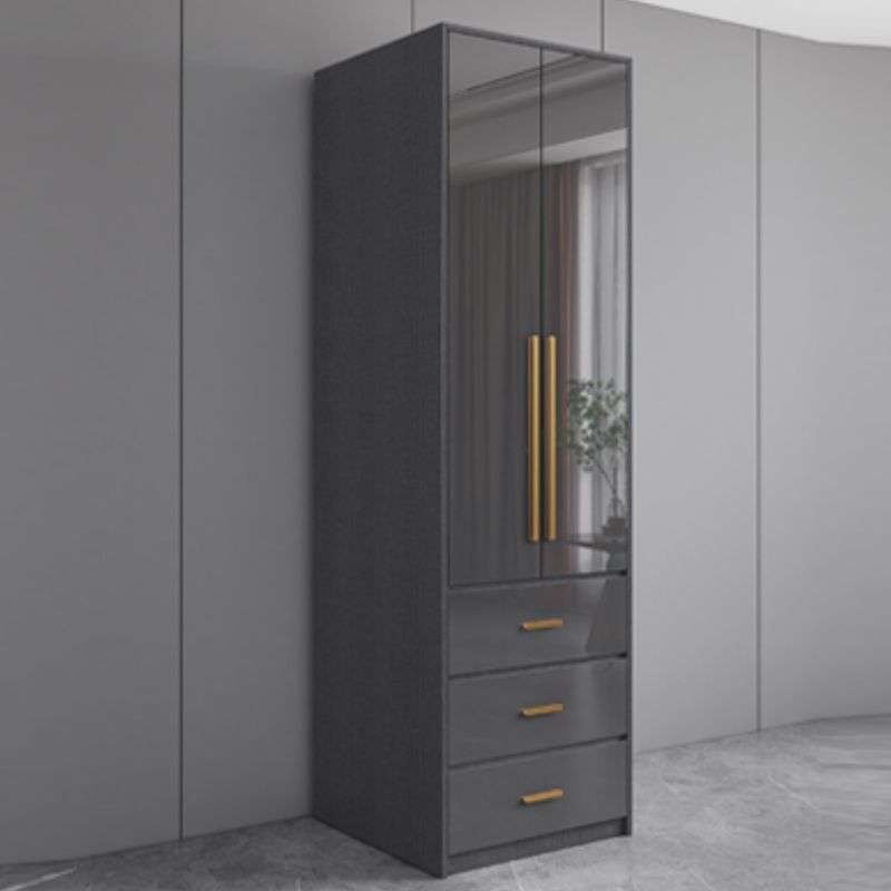 Hinged Wardrobe Armoire Modern Wooden Wardrobe Closet for Home