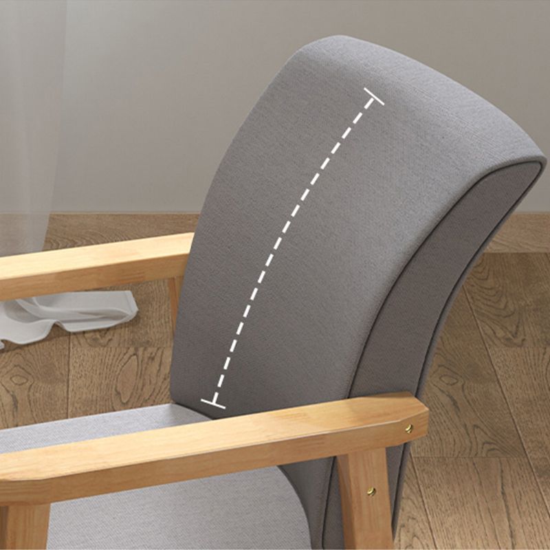 23.6"L x 22.0"W x 32.6"H Linen Chair Removable Cushions Accent Chair for Living Room