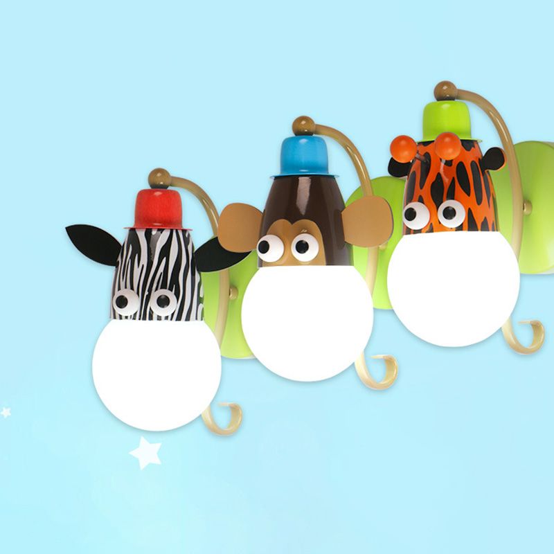 Luces creativas de luz de pared de estilo moderno Lámpara de forma de animal para la habitación del niño dormitorio
