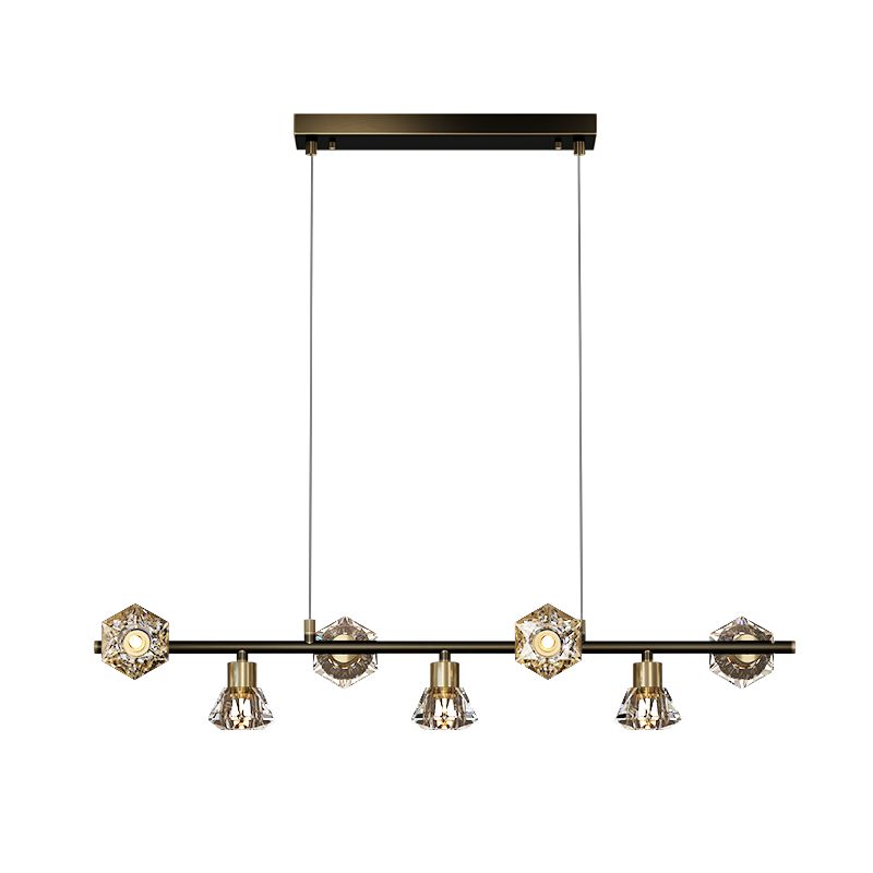 Cone Island Lighting Modernismus Kristallleuchterleuchte für Esszimmer