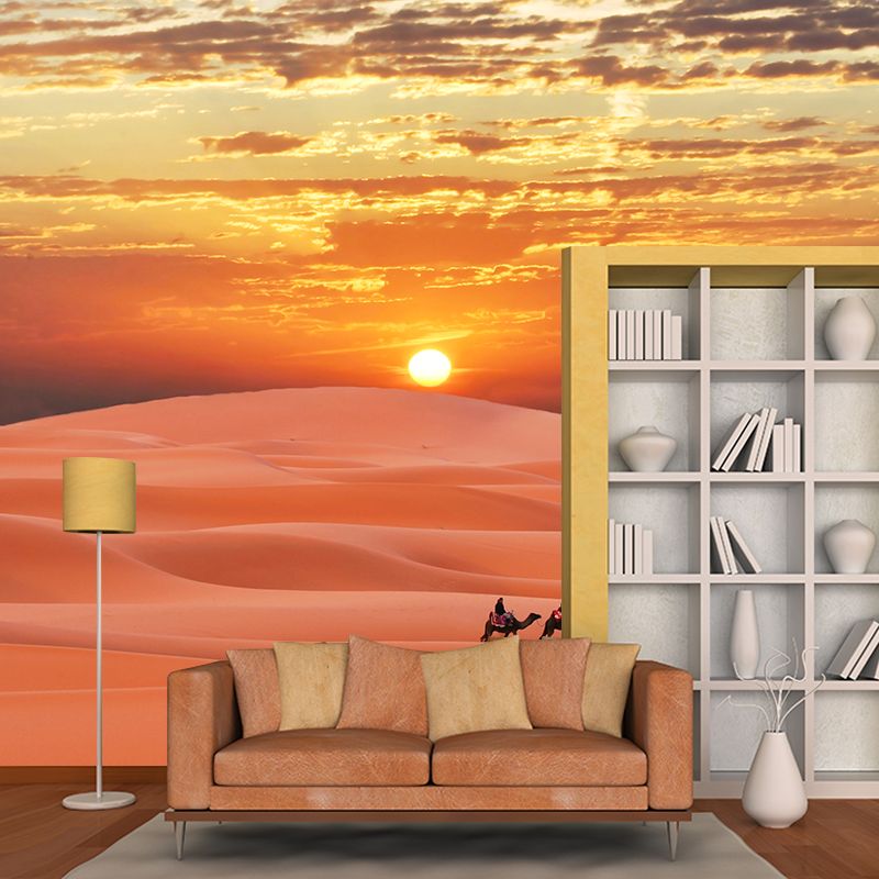 Custom Photo Print Modern Mural with Ship of the Desert Camel Pattern in Nature Color