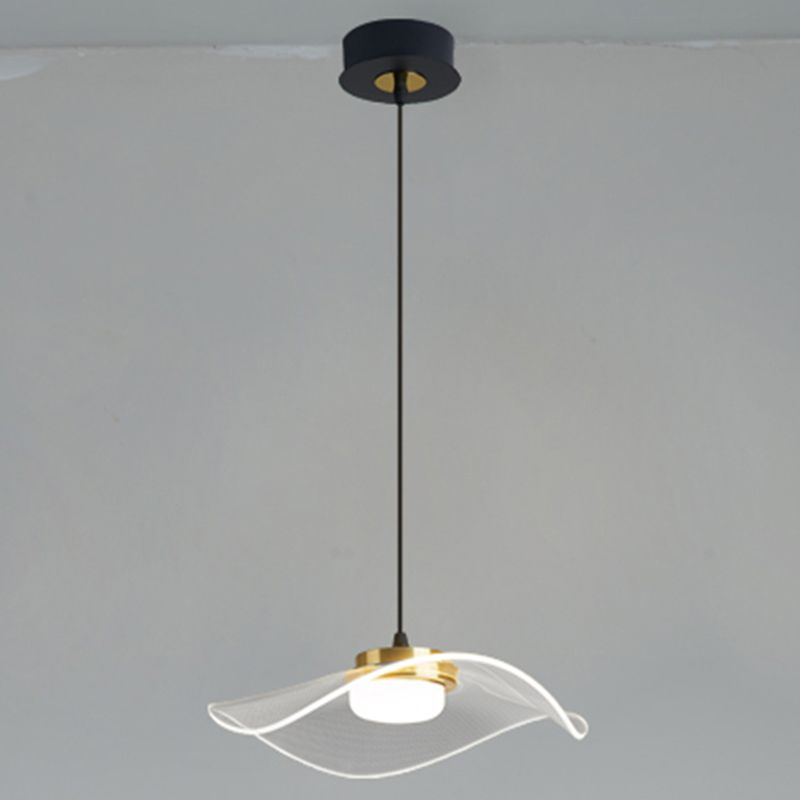 LED 1 Head Pendant Light Modern Style Simple Acrylic Ceiling Pendant Light for Dinning Room