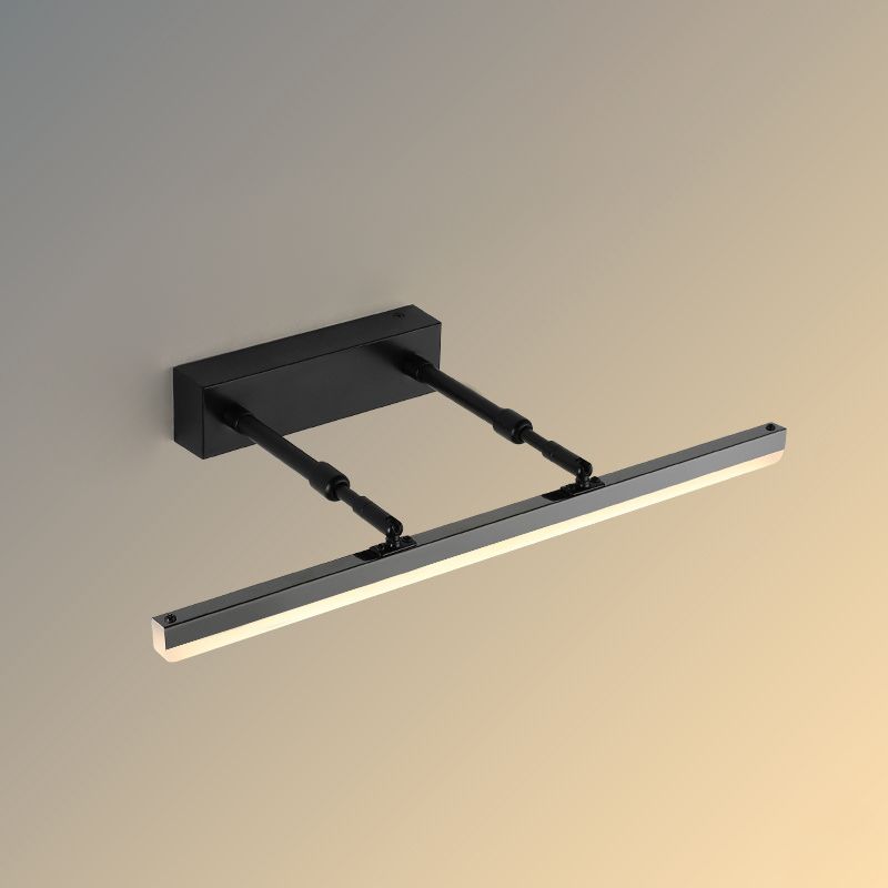 1-Light Metal Linear Mirror Wall Lighting Modern Style Wall Mounted Light Fixture